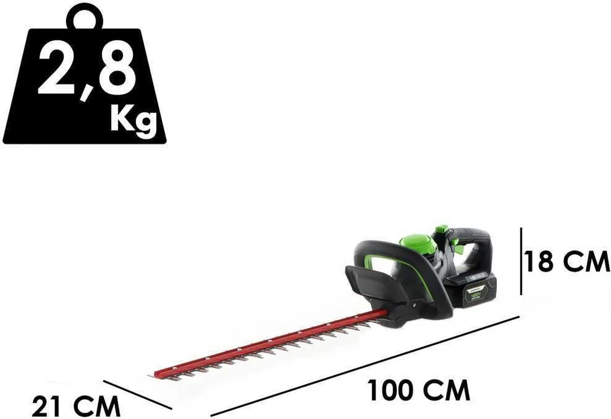 Taille-haie Sans Fil Greenworks G48HT 48 V - Batterie Et Chargeur Non Inclus 3 Taille-haie Sans Fil Greenworks G48HT 48 V - Batterie Et Chargeur Non Inclus – Image 3