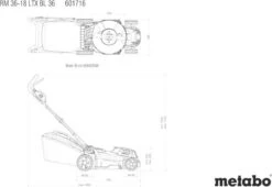 Metabo RM 36-18 LTX BL 36 Marcher Derrière Un Tracteur Tondeuse Batterie Noir -Vendite Pelouse Pro 1200x825 2