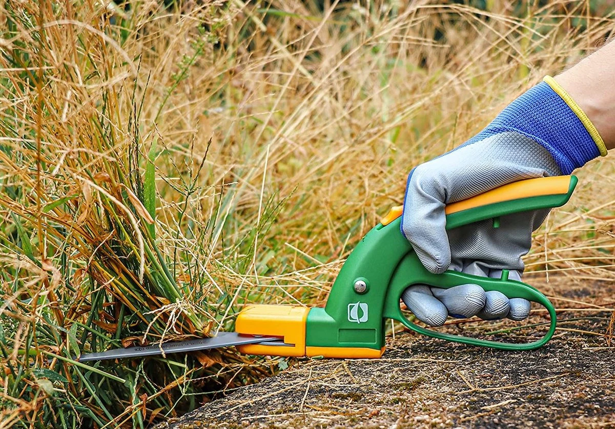 GRÜNTEK Cisailles à Gazon En Téflon Tête De Coupe Rotative à 360°, Cisailles à Gazon, Cisailles à Bordure De Pelouse SEGLER 380 Mm, Poignées Ergonomiques. Couteaux Recouvertes De Téflon 2 GRÜNTEK Cisailles à Gazon En Téflon Tête De Coupe Rotative à 360°, Cisailles à Gazon, Cisailles à Bordure De Pelouse SEGLER 380 Mm, Poignées Ergonomiques. Couteaux Recouvertes De Téflon – Image 2