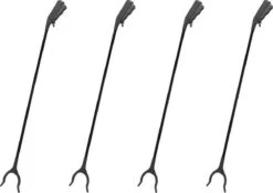 4x Pince à Déchets Noire 82 Cm - Nettoyage Des Ordures - Bras De Saisie / Pince à Déchets / Pince à Déchets Noir