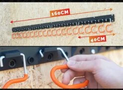 TURAKOS Support Pour Outils De Jardin, 4 X 40 Cm, Support Mural Avec Revêtement En Caoutchouc Antidérapant, Suspension D'outils De Jardin Pour Garage, Abri à Outils, Cave -Vendite Pelouse Pro 1200x875 1