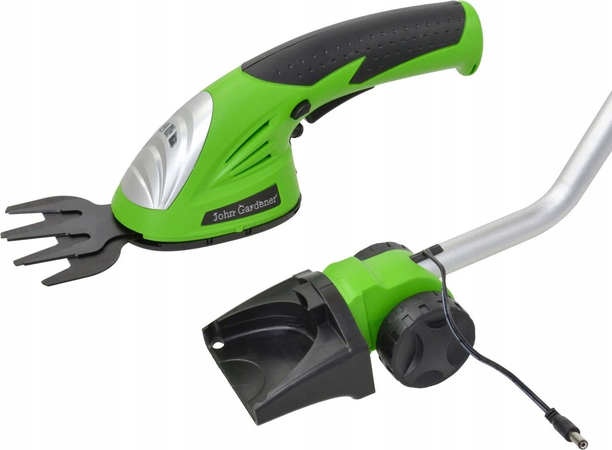 John Gardener Cisailles à Arbustes électriques / Cisailles à Gazon - Taille-haies - Batterie Au Lithium - AVEC 2 Lames, Chargeur Et Bâton - Largeur De Coupe 6 Cm - 7,2 V 2 John Gardener Cisailles à Arbustes électriques / Cisailles à Gazon - Taille-haies - Batterie Au Lithium - AVEC 2 Lames, Chargeur Et Bâton - Largeur De Coupe 6 Cm - 7,2 V – Image 2