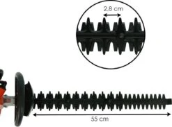 Taille-haie Kibani Essence - Moteur 2 Temps 22,5 Cc / 0,8 Cv - Sécateur Extra , Gants Et Huile 2T - Longueur De Lame 55 Cm - 5 Positions Réglables -Vendite Pelouse Pro 1200x888
