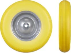 Roue De Brouette Relaxdays 4.80 4.00-8 - Roue De Secours - Pneu En Caoutchouc - Chariot à Main Roue De Chariot Jaune-gris -Vendite Pelouse Pro 1200x895 3