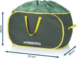 Hoberg Sacs De Jardinage | 2 X 333 Litres à Montage Automatique, Verrouillables, Robustes, 3 Poignées De Transport | Hydrofuge, Stable Et Peu Encombrant à Ranger [capacité De Charge 45 Kg, Polyester Oxford 600D] -Vendite Pelouse Pro 1200x907 5