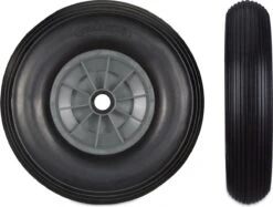 Relaxdays 1x Roue De Brouette 4.00-6 - Caoutchouc Intégral - Roue De Secours Anti-crevaison - Complète - Adaptateurs -Vendite Pelouse Pro 1200x908 6