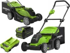 Greenworks 2504707UB Tondeuse à Gazon Tondeuse à Gazon Poussée Batterie Vert -Vendite Pelouse Pro 1200x912 1