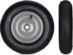 Relaxdays 2x Roue De Brouette 4.80 4.00-8 - Pneumatique - Roue De Secours Avec Adaptateurs - Noir-gris -Vendite Pelouse Pro 1200x912 4