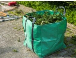 Nature Sac à Déchets De Jardin 325 Lt. 68x67x70cm 170 Gram/ M2 Vert - Sac à Déchets De Jardin Spacieux - Pour Toutes Les Feuilles Et Autres Déchets De Jardin.