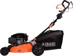 Tondeuse Thermique Kibani - Moteur 4 Temps 196 Cm3 / 4,7 CV - Largeur De Coupe 53 Cm - 8 Hauteurs De Coupe Réglables - Incl. 62L Collector - Fonction Mulching -Vendite Pelouse Pro 1200x924