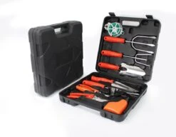 Ensemble D'outils De Outils De Jardin Set De Jardinage 9 Pièces - Sécateur Ciseaux De Jardin Ciseaux à Fleurs Pelle De Jardin Pulvérisateur De Pulvérisateur De Plantes Râteau à Main Orange -Vendite Pelouse Pro 1200x935