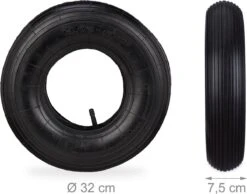 Relaxdays Pneu De Brouette 4.00-6 "- Pneu De Secours Avec Chambre à Air - 2 Pièces - Pneu Pneumatique - Noir -Vendite Pelouse Pro 1200x942 3