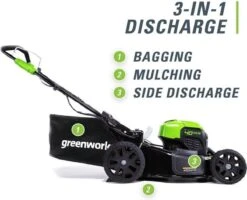 Greenworks Tondeuse à Batterie 40 Volts Avec Batterie Et Chargeur GD40LM46SPK4 -Vendite Pelouse Pro 1200x973 1