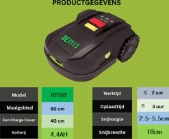 Tondeuse Robotique Devvis - Tondeuse Robotique - Capteur De Pluie - Pour Les Pelouses Jusqu'à 1000m2 - Fonction Antivol - Incl. Borne De Recharge - Connectée -Vendite Pelouse Pro 1200x986