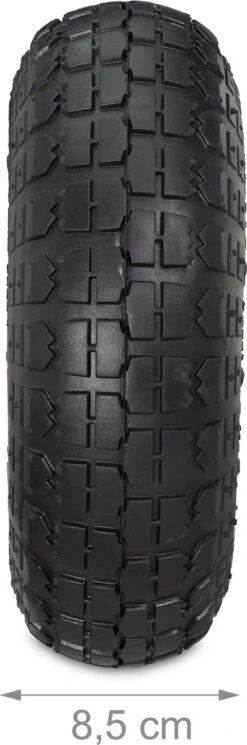 Relaxdays 2x Roue De Diable 260x85 - Roue De Charrette à Bras - Pneu Pneumatique - Roue De Secours - 4.1/3.5-4 -Vendite Pelouse Pro 398x1200 2