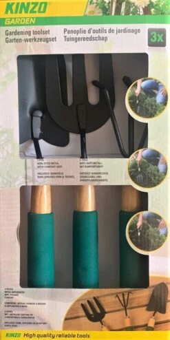 Ensemble D' Outils De Jardin , 3 Pièces, Râteau, Bêche Et Pelle Avec Revêtement Antiadhésif Et Poignées Confortables.