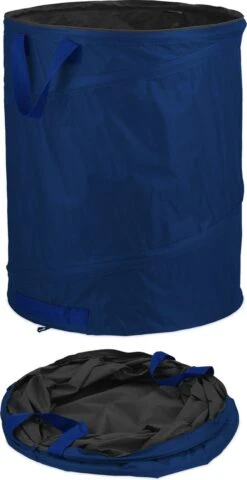 Lot De 3 Sacs Poubelles De Jardin Relaxdays - Sac à Feuilles Pop-up - 160L - Sac à Mauvaises Herbes - 3 Poignées - Bleu -Vendite Pelouse Pro 617x1200