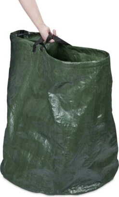 Lot De 4 Sacs Poubelles De Jardin Relaxdays - Grand Sac De Jardin 260 L - Sac Poubelle Vert Robuste Pliable -Vendite Pelouse Pro 727x1200 1