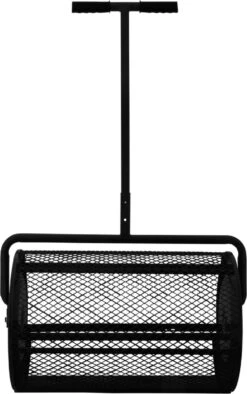 Épandeur De Compost Zwart T-Mech - Capacité De 80 L - Conception Légère - Porte à Charnière - Comprend Des Gants De Jardin -Vendite Pelouse Pro 753x1200