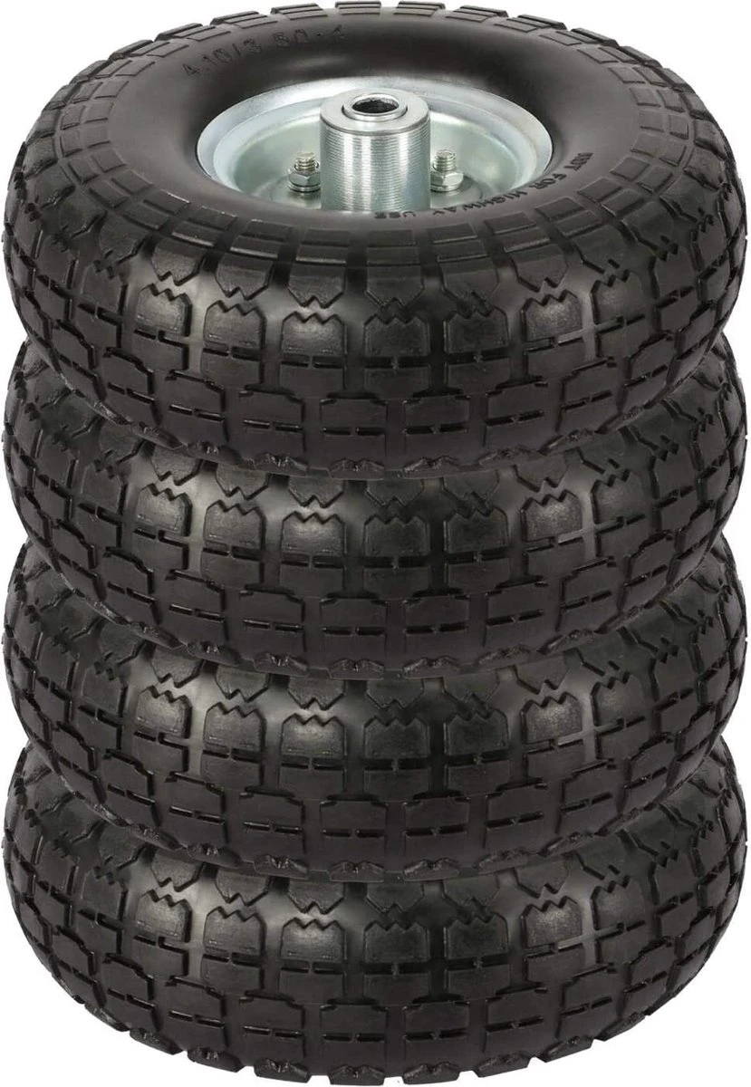 Set De 4 Roues De Remorque Anti-crevaison Pour Roue De Brouette De Diable Jante En Acier 255mm HM-YAHEE-591292 6 Set De 4 Roues De Remorque Anti-crevaison Pour Roue De Brouette De Diable Jante En Acier 255mm HM-YAHEE-591292 – Image 6