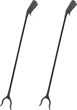 2x Pince à Déchets Noire 82 Cm - Nettoyage Des Ordures - Bras De Préhension / Pince à Déchets / Pince à Déchets Noir