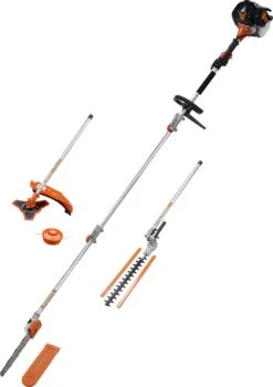 TIMBERPRO - 5-en-1 - Outil Multifonction - Essence - Tronçonneuse - Débroussailleuse - Tondeuse De Bord - Taille-haie - Rallonge - 52 Cc. -Vendite Pelouse Pro 848x1200