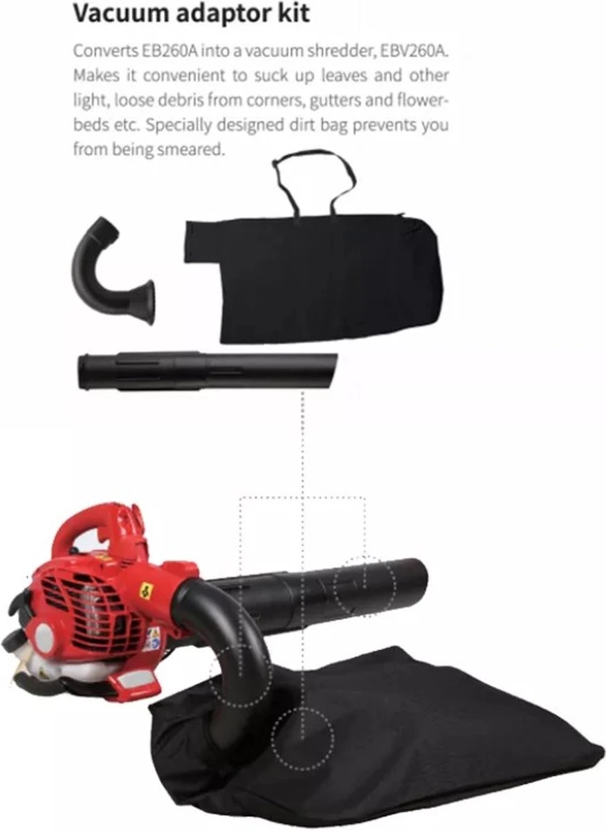 Midori Essence 3in1Blower - Moteur 2 Temps 25,4 CC - Soufflage, Succion Et Déchiquetage 3 Midori Essence 3in1Blower - Moteur 2 Temps 25,4 CC - Soufflage, Succion Et Déchiquetage – Image 3