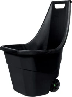 Prosperplast Chariot à Déchets 55 Litres Anthracite - Chariot De Jardin - Brouette - Chariot De Jardin - Chariot à Déchets De Jardin - Chariot De Jardin - Poubelle De Jardin - Chariot à Déchets - Chariot à Litière