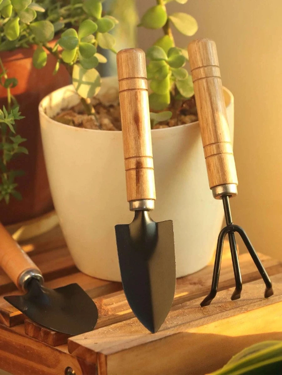Waledano® Set Outils De Jardin 3 Pièces - Convient Pour Le Jardinage - Plantation - Mini Truelle, Râteau Et Planteur - Attention Mini Set 6 Waledano® Set Outils De Jardin 3 Pièces - Convient Pour Le Jardinage - Plantation - Mini Truelle, Râteau Et Planteur - Attention Mini Set – Image 6
