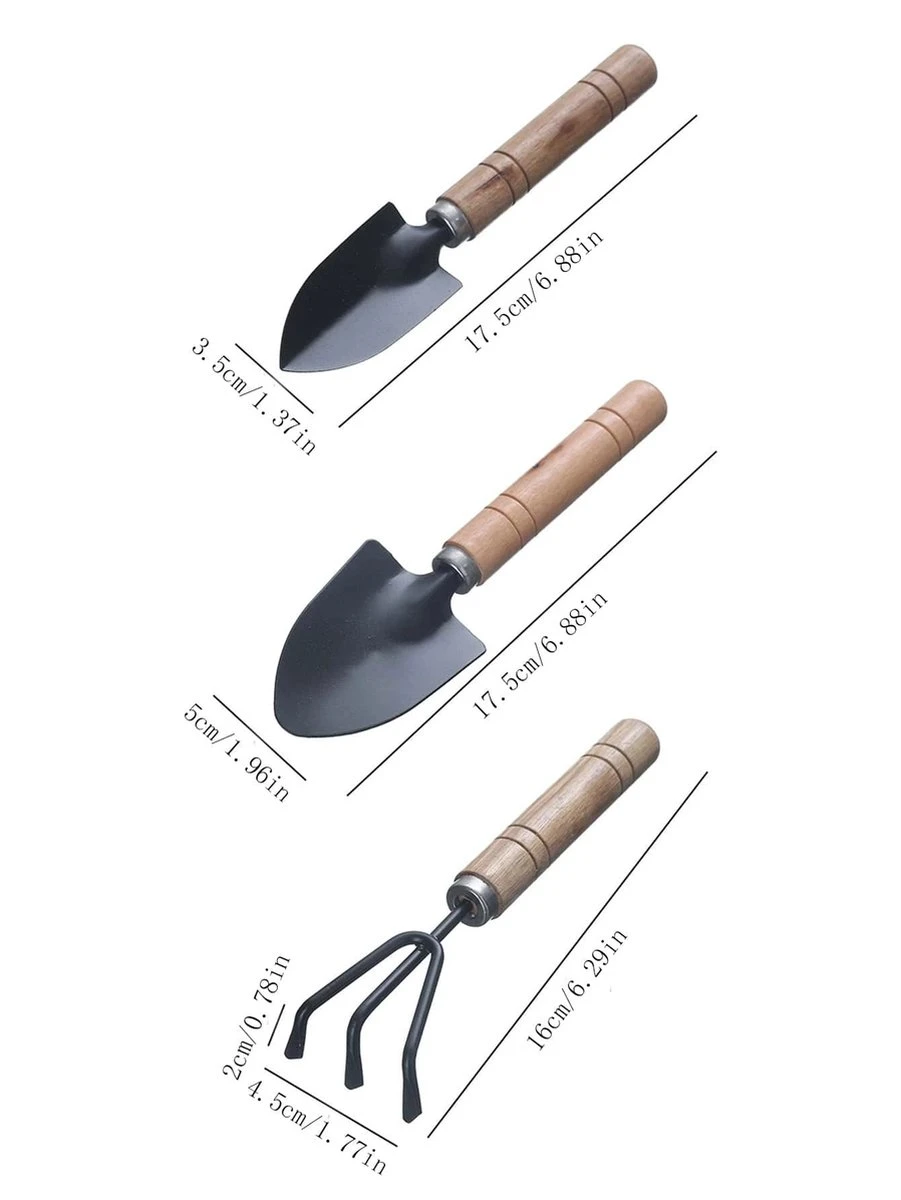 Waledano® Set Outils De Jardin 3 Pièces - Convient Pour Le Jardinage - Plantation - Mini Truelle, Râteau Et Planteur - Attention Mini Set 10 Waledano® Set Outils De Jardin 3 Pièces - Convient Pour Le Jardinage - Plantation - Mini Truelle, Râteau Et Planteur - Attention Mini Set – Image 10
