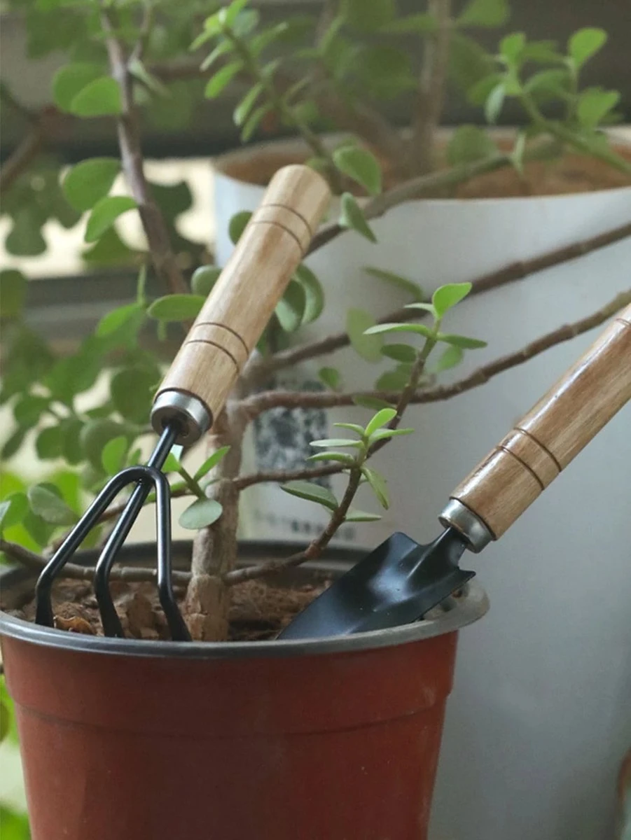 Waledano® Set Outils De Jardin 3 Pièces - Convient Pour Le Jardinage - Plantation - Mini Truelle, Râteau Et Planteur - Attention Mini Set 4 Waledano® Set Outils De Jardin 3 Pièces - Convient Pour Le Jardinage - Plantation - Mini Truelle, Râteau Et Planteur - Attention Mini Set – Image 4