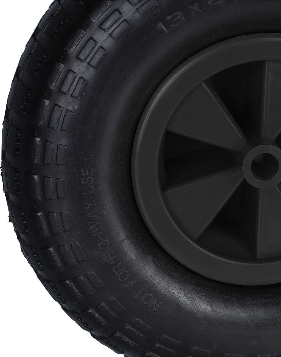 Roue De Brouette Relaxdays 4.00-6 - Caoutchouc - Noir - Pneu De Brouette Anti-crevaison - Roue De Secours 5 Roue De Brouette Relaxdays 4.00-6 - Caoutchouc - Noir - Pneu De Brouette Anti-crevaison - Roue De Secours – Image 5