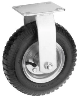 PrimeMatik - Roue De Brouette Fixe 90 Kg 8x2.5" 203x64 Mm. Courroie De Rechange Pour Plate-forme De Transport Et Chariots