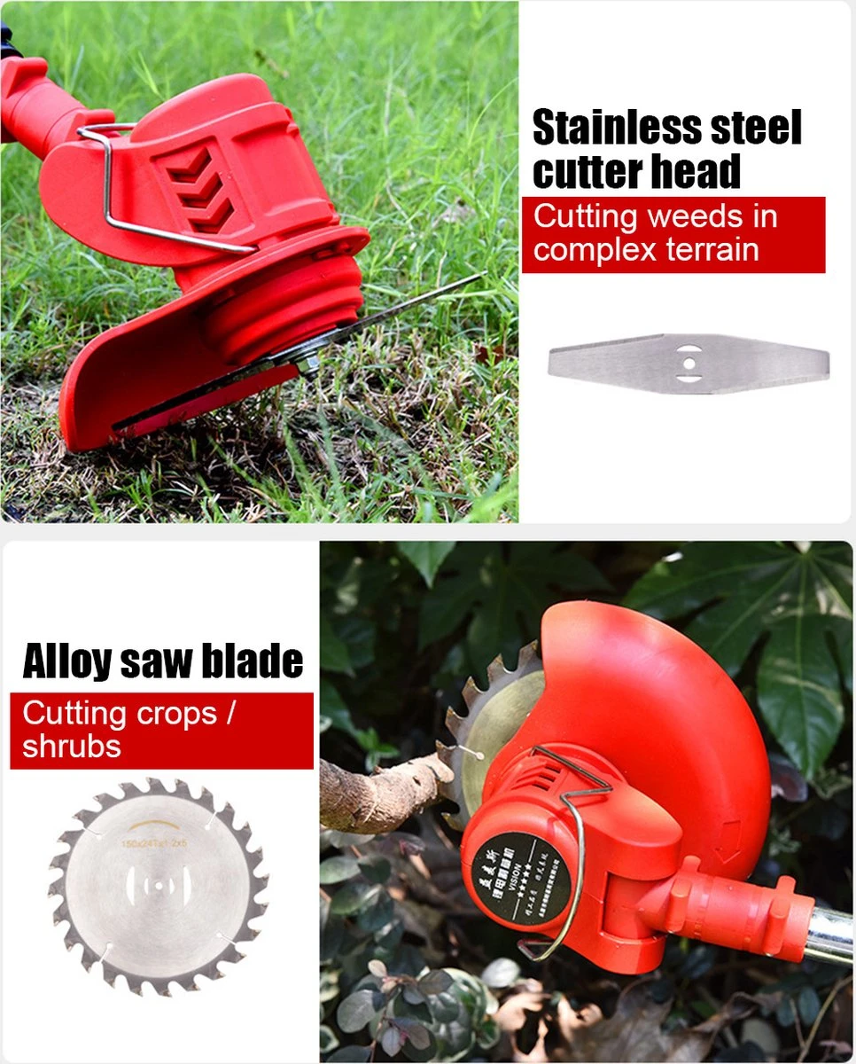 Tondeuse à Gazon DrillPro - Coupe- Coupe-herbe électriques - Tondeuse à Gazon - Tondeuse à Gazon - Sans Fil - Poignée Réglable - Avec 2 Piles Et Chargeur - Pour Tailler La Pelouse De Jardin - Rouge 14 Tondeuse à Gazon DrillPro - Coupe- Coupe-herbe électriques - Tondeuse à Gazon - Tondeuse à Gazon - Sans Fil - Poignée Réglable - Avec 2 Piles Et Chargeur - Pour Tailler La Pelouse De Jardin - Rouge – Image 14