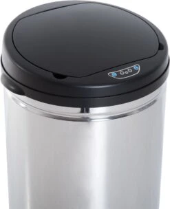 HOMCOM Poubelle Automatique En Acier Inoxydable Poubelle Capteur IR Seau Intérieur Rond 50L 03-0027 -Vendite Pelouse Pro 975x1200 2
