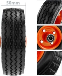 PrimeMatik - Roue De Brouette Massief 2-pack 50 Kg 6x2" 152x50 Mm. Courroie De Rechange Pour Plate-forme De Transport Et Chariots 8 PrimeMatik - Roue De Brouette Massief 2-pack 50 Kg 6x2" 152x50 Mm. Courroie De Rechange Pour Plate-forme De Transport Et Chariots -Vendite Pelouse Pro 975x1200