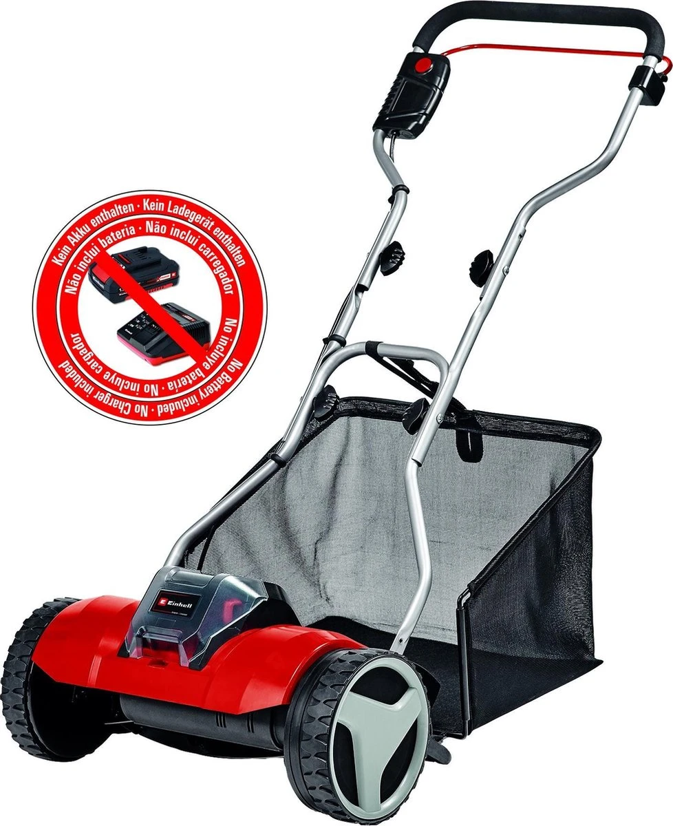 Einhell GE-HM 18/38 Tondeuse à Gazon Poussée Batterie Noir, Gris, Rouge 1 Einhell GE-HM 18/38 Tondeuse à Gazon Poussée Batterie Noir, Gris, Rouge