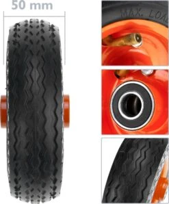 PrimeMatik - Roue De Brouette 136 Kg 6x2" 152x50 Mm. Courroie De Rechange Pour Plate-forme De Transport Et Chariots -Vendite Pelouse Pro 994x1200 2