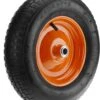 PrimeMatik - Roue De Brouette 95 Kg 16x4" 406x102 Mm. Courroie De Rechange Pour Plate-forme De Transport Et Chariots