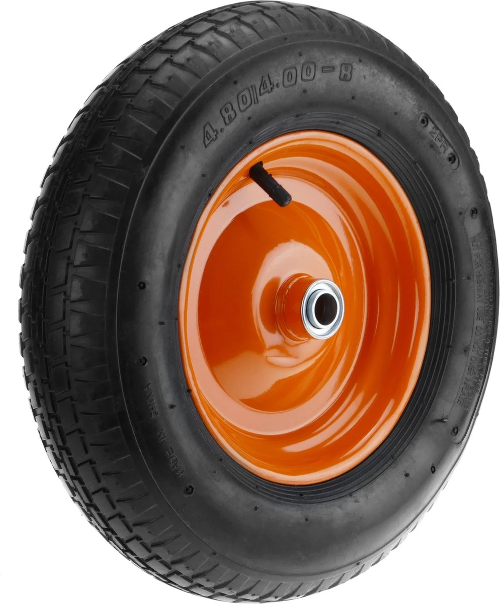 PrimeMatik - Roue De Brouette 95 Kg 16x4" 406x102 Mm. Courroie De Rechange Pour Plate-forme De Transport Et Chariots 1 PrimeMatik - Roue De Brouette 95 Kg 16x4" 406x102 Mm. Courroie De Rechange Pour Plate-forme De Transport Et Chariots