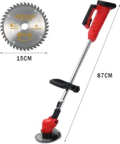 Tondeuses à Tondeuses à Gazon électriques Sans Fil Rechargeables - Tondeuse à Gazon - Tondeuse à Gazon - Poignée Réglable - Avec Lunettes De Lunettes De Sécurité Et 2 Piles - Pour Tailler La Pelouse De Jardin - Rouge -Vendite Pelouse Pro 997x1200